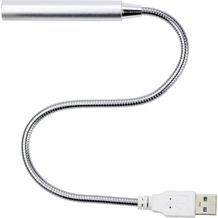 USB-Lampe 'Flexible' Kunststoff/Metall (silber) (Art.-Nr. CA854891)