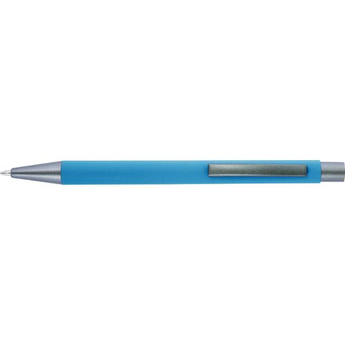 Kugelschreiber mit Softtouch-Oberfläche und Glanzgravur Emmett (Art.-Nr. CA859525) - Kugelschreiber mit Softtouch-Oberfläche...