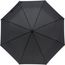 Regenschirm aus Pongee-Seide Elias (Schwarz) (Art.-Nr. CA869781)
