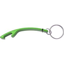 Kapselheber aus Aluminium mit Schlüsselring Amani (grün) (Art.-Nr. CA885582)