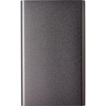 Powerbank aus Aluminium Ezra (stahlgrau) (Art.-Nr. CA886145)