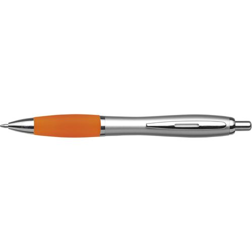 Kugelschreiber aus Kunststoff Cardiff (Art.-Nr. CA890680) - Kugelschreiber aus Kunststoff, Metall-Cl...