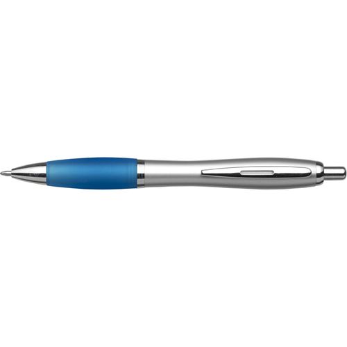 Kugelschreiber aus Kunststoff Cardiff (Art.-Nr. CA893168) - Kugelschreiber aus Kunststoff, Metall-Cl...