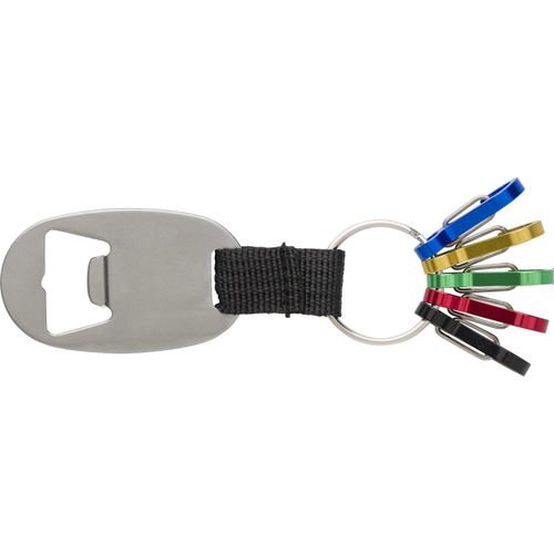 2-in-1 Schlüsselanhänger aus Aluminium Courtney (Art.-Nr. CA903394) - Schlüsselanhänger aus Aluminium, m...