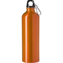 Trinkflasche(750 ml) aus Aluminium Gio (orange) (Art.-Nr. CA912308)
