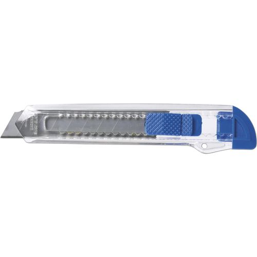 Cutter-Messer aus Kunststoff Khia (Art.-Nr. CA917303) - Cuttermesser aus Kunststoff, transparent...