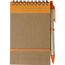 Notizbuch aus recyceltem Karton Emory (orange) (Art.-Nr. CA923511)