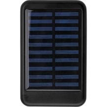 Aluminium Solar Powerbank Drew (Schwarz) (Art.-Nr. CA943732)