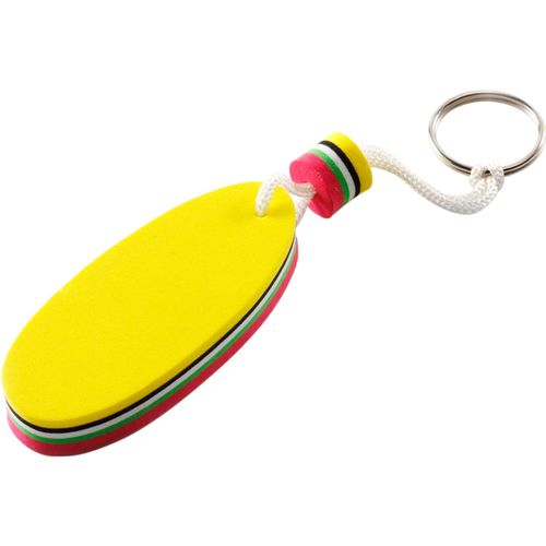 Schlüsselanhänger aus EVA Hamid (Art.-Nr. CA963854) - Schlüsselanhänger aus EVA in oval...