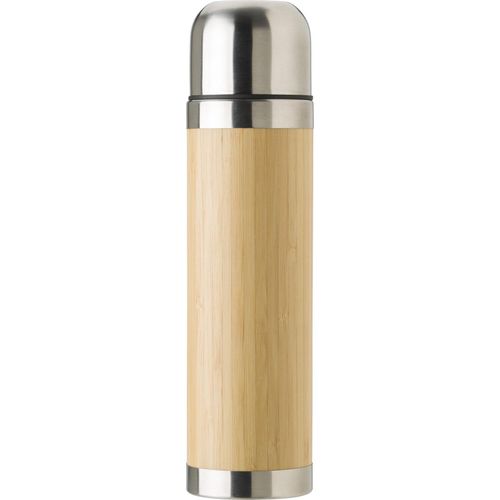 Thermosflasche aus Bambus (400 ml) Frederico (Art.-Nr. CA972615) - Thermosflasche aus Bambus (400 ml) mit...