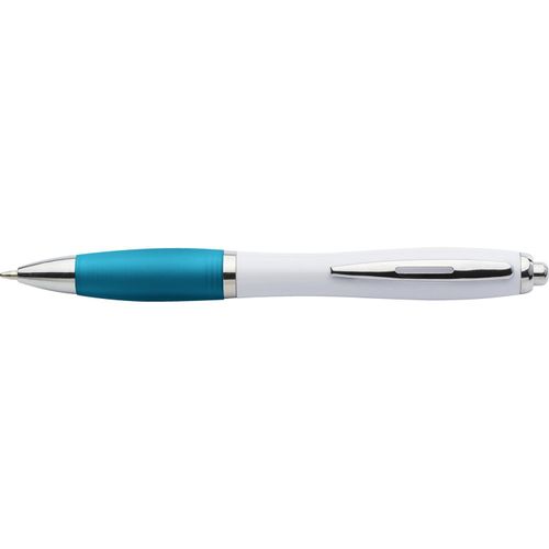 Kugelschreiber aus Kunststoff Swansea (Art.-Nr. CA974287) - Kugelschreiber aus Kunststoff, Metall-Cl...