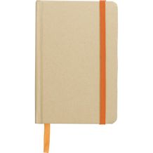 Notizbuch aus recyceltem Papier (A6)  John (orange) (Art.-Nr. CA978322)