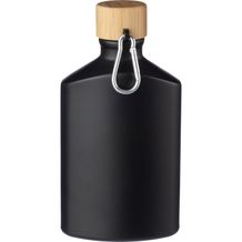 Recycelte Aluminiumflasche (500 ml) Hildegard (Schwarz) (Art.-Nr. CA986710)