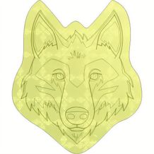 Sticker S-12 Wolfskopf 52 x 60 mm (gelb) (Art.-Nr. CA161572)
