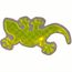 Sticker S-5 Gecko 115 x 65 mm (gelb) (Art.-Nr. CA492613)