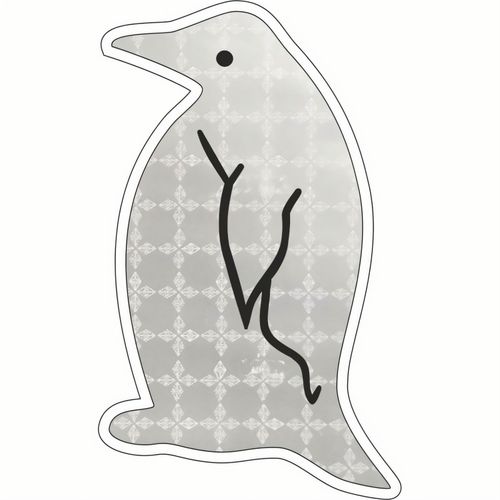 Sticker S-8 Pinguin 85 x 42 mm (Art.-Nr. CA728563) - refl. Verkehrssicherheitsaccessoire zum...