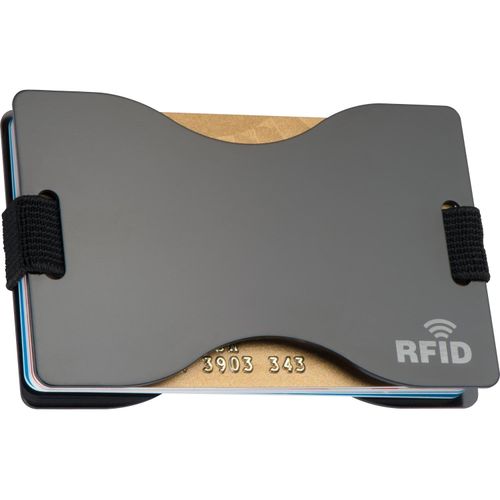 RFID Kartenhalter Gladstone (Art.-Nr. CA128262) - Kartenhalter aus Aluminium mit RFID...