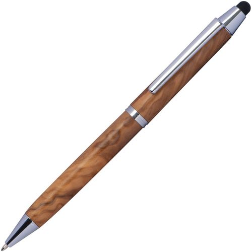 Holz Kugelschreiber mit Touchfunktion Erfurt (Art.-Nr. CA163439) - Holz Kugelschreiber aus Olivenholz mit...
