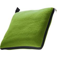 2in1 XL-Fleece-Decke/Kissen Radcliff (apfelgrün) (Art.-Nr. CA201466)