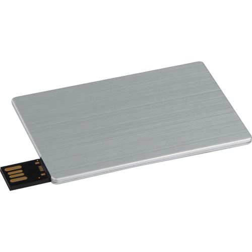 USB-Karte San Luis 4 GB (Art.-Nr. CA206583) - USB-Karte aus Metall mit ausklappbarem...