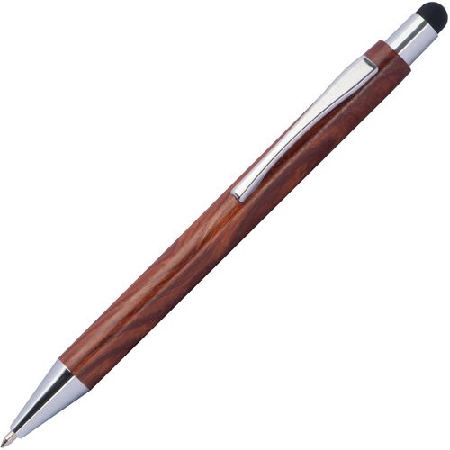 Holz Kugelschreiber Bilzen (Art.-Nr. CA257068) - Holz Kugelschreiber mit blauschreibender...