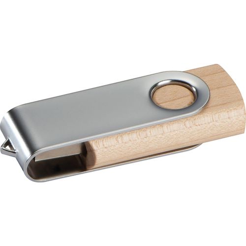 USB-Stick Lessines 8 GB (Art.-Nr. CA303458) - USB-Stick aus hellem Holz (Ahorn). Ihre...