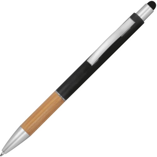 Kugelschreiber mit Touchfunktion Tripoli (Art.-Nr. CA303971) - Druckkugelschreiber mit Bambusgriffzone,...