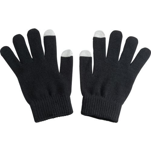 Handschuhe aus Acryl Cary (Art.-Nr. CA455957) - Smartphone bedienen und trotzdem warme...