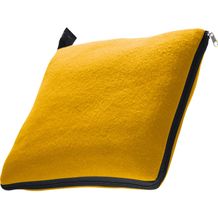 2in1 XL-Fleece-Decke/Kissen Radcliff (gelb) (Art.-Nr. CA559297)