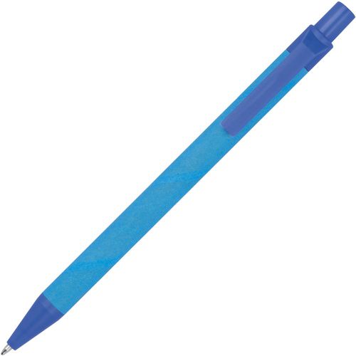 Papp Kugelschreiber Amsterdam (Art.-Nr. CA566712) - Blauschreibender Kugelschreiber aus...