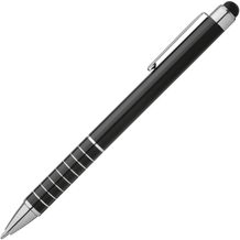 Metall Kugelschreiber mit Touch-Pen Luebo (Schwarz) (Art.-Nr. CA630557)
