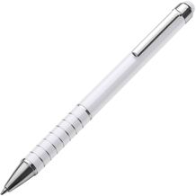 Metall Kugelschreiber mit Touch-Pen Luebo (Weiss) (Art.-Nr. CA692042)