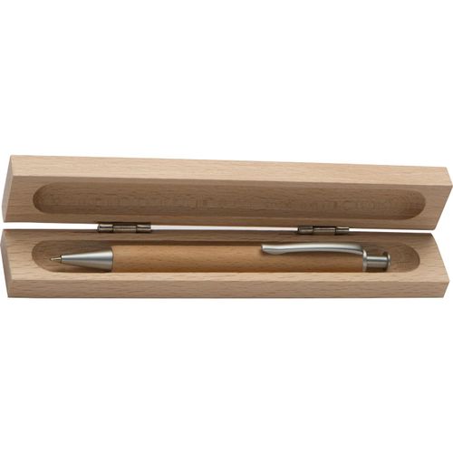 Holz Kugelschreiber Ipanema (Art.-Nr. CA778731) - Kugelschreiber mit einer blauschreibende...