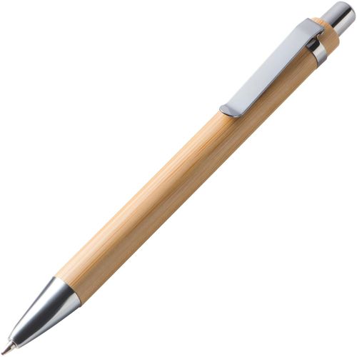 Bambus Kugelschreiber Concepción (Art.-Nr. CA853752) - Kugelschreiber aus Bambus mit blauschrei...