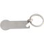 Schlüsselanhänger mit Einkaufschip Stickit (Grau) (Art.-Nr. CA876720)