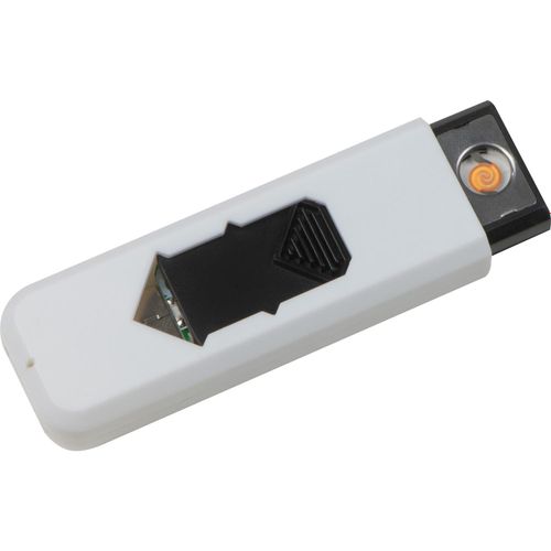 USB-Feuerzeug Bebington (Art.-Nr. CA898220) - USB Feuerzeug aus Kunststoff mit Glühsp...