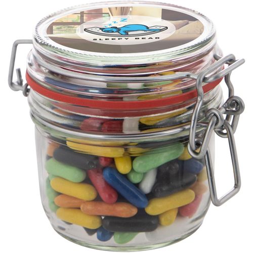 Midi Weckglas 0,25 L gefüllt mit Süßigkeiten (Art.-Nr. CA050040) - Midi Weckglas 0,25 L gefüllt mit Lakrit...