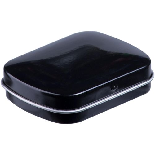 Mini Klappdeckeldose Mentos (Art.-Nr. CA050828) - Mini Klappdeckeldose schwarz mit ca. 28...