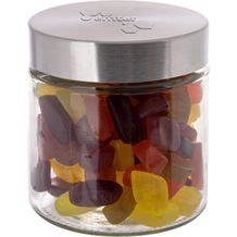 Glas 0,9 L mit Süßigkeiten, mit Prägung (transparant) (Art.-Nr. CA130475)