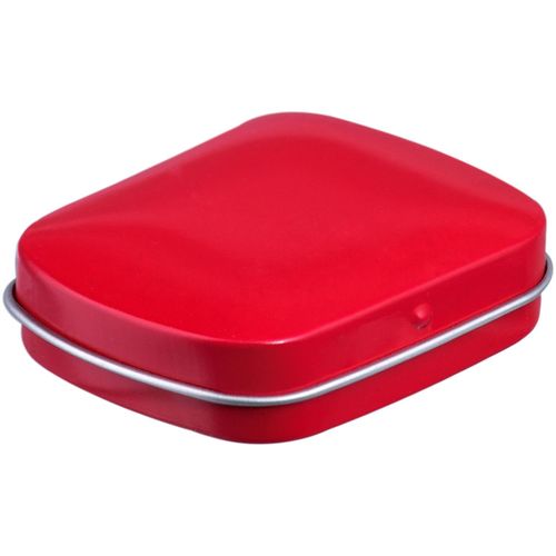 Mini Klappdeckeldose Mentos (Art.-Nr. CA135683) - Mini Klappdeckeldose rot mit ca. 28...