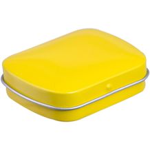 Mini Klappdeckeldose Mentos (gelb) (Art.-Nr. CA164024)