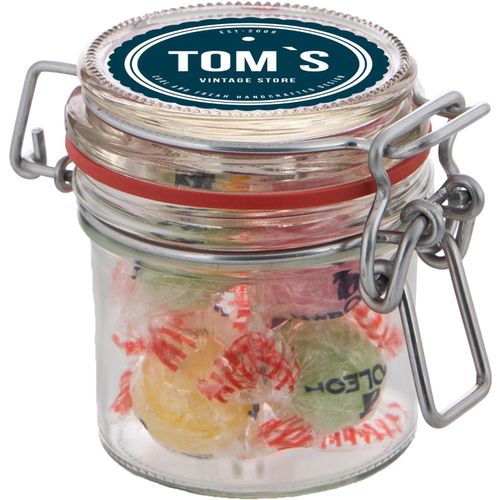 Midi Weckglas 0,25 L gefüllt mit Süßigkeiten (Art.-Nr. CA191026) - Mini Weckglas 0,13 L gefüllt mit Napole...