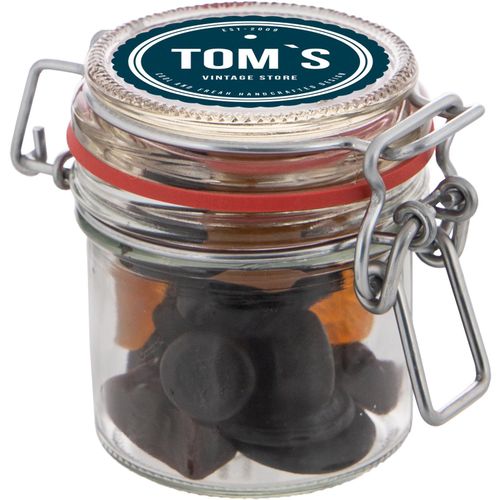 Midi Weckglas 0,25 L gefüllt mit Süßigkeiten (Art.-Nr. CA193916) - Mini Weckglas 0,13 L gefüllt mit gemisc...