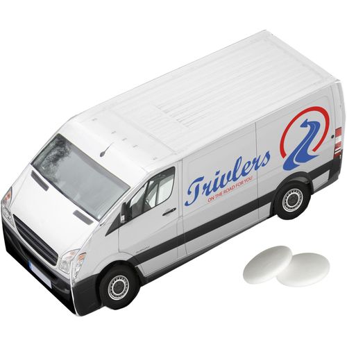 Lieferwagen mit Pfefferminz (Art.-Nr. CA255422) - Lieferwagen 4c-Euroskala bedruckt mit...