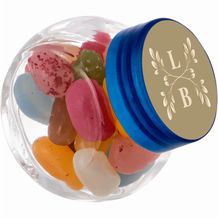 Mikro Glas 50 ml gefüllt mit Süßigkeiten (Transparent/Blau) (Art.-Nr. CA276081)