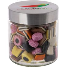 Glas 0,9 Liter gefüllt mit Süßigkeiten (transparant) (Art.-Nr. CA354672)