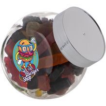 Kleines Glas 0,4 Liter gefüllt mit Süßigkeiten (silber) (Art.-Nr. CA462535)