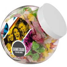 Großes Glas 2 Liter gefüllt mit Süßigkeiten (weiß) (Art.-Nr. CA626282)