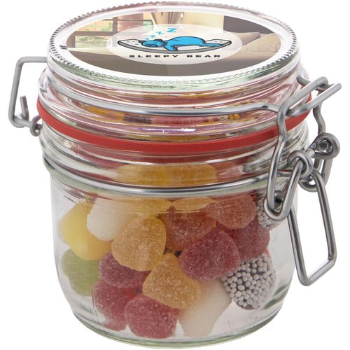 Midi Weckglas 0,25 L gefüllt mit Süßigkeiten (Art.-Nr. CA693613) - Midi Weckglas 0,25 L gefüllt mit Tu...