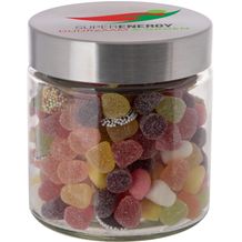 Glas 0,9 Liter gefüllt mit Süßigkeiten (transparant) (Art.-Nr. CA722887)
